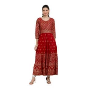 PID-63361-Women-s-Casual-Rayon-3-4th-Sleeves-Dress-Red-1-1000x1000-1.webp