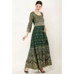 PID-63364-Women-s-Casual-Rayon-3-4th-Sleeves-Dress-Green-3-1000x1000-1.webp