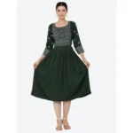 PID-63367-Women-s-Casual-Rayon-3-4th-Sleeves-Dress-Green-1-1000x1000-1.webp