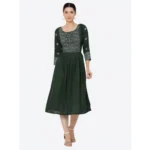 PID-63367-Women-s-Casual-Rayon-3-4th-Sleeves-Dress-Green-2-1000x1000-1.webp
