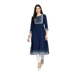 PID-63380-Women-s-Casual-Rayon-3-4th-Sleeves-Dress-Blue-1-1000x1000-1.webp