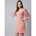 PID-65358-Women-s-Polyester-Lycra-And-Organza-Floral-Balloon-Sleeve-Dress-Pink-4-1000x1000-1.webp