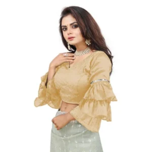 PID-65847-Women-s-Layered-Ruffle-Sleeve-Organza-Solid-V-Neck-Readymade-Blouse-Beige-Free-Size-up-1000x1000-2.webp