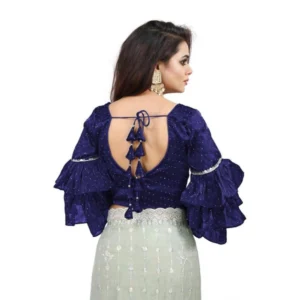 PID-65855-Women-s-Layered-Ruffle-Sleeve-Organza-Solid-V-Neck-Readymade-Blouse-Navy-Free-Size-up-t-1000x1000-2.webp