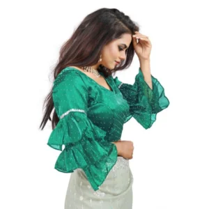 PID-65857-Women-s-Layered-Ruffle-Sleeve-Organza-Solid-V-Neck-Readymade-Blouse-Rama-Free-Size-up-t-1000x1000-2.webp