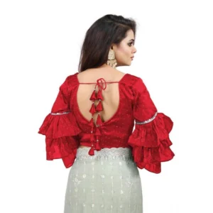 PID-65858-Women-s-Layered-Ruffle-Sleeve-Organza-Solid-V-Neck-Readymade-Blouse-Red-Free-Size-up-to-1000x1000-2.webp