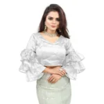 PID-65859-Women-s-Layered-Ruffle-Sleeve-Organza-Solid-V-Neck-Readymade-Blouse-White-Free-Size-up-1000x1000-4.webp