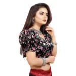 PID-65862-Women-s-Puff-Sleeve-Organza-Printed-V-Neck-Readymade-Blouse-Black-38-Alterable-up-to-42-1000x1000-2.webp