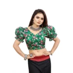PID-65863-Women-s-Puff-Sleeve-Organza-Printed-V-Neck-Readymade-Blouse-Green-38-Alterable-up-to-42-1000x1000-4.webp