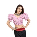 PID-65864-Women-s-Puff-Sleeve-Organza-Printed-V-Neck-Readymade-Blouse-Pink-38-Alterable-up-to-42-1000x1000-4.webp