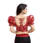 PID-65871-Women-s-Puff-Sleeve-Organza-Printed-V-Neck-Readymade-Blouse-Red-38-Alterable-up-to-42-1000x1000-3.webp