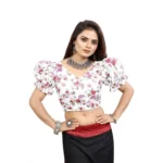 PID-65872-Women-s-Puff-Sleeve-Organza-Printed-V-Neck-Readymade-Blouse-White-38-Alterable-up-to-42-1000x1000-4.webp