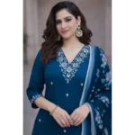 PID-65972-Women-s-Chanderi-Silk-Ethnic-Motif-V-Neck-Three-Quarter-Sleeve-Kurti-With-Pant-Dupatta-Se-1000x1000-1.webp