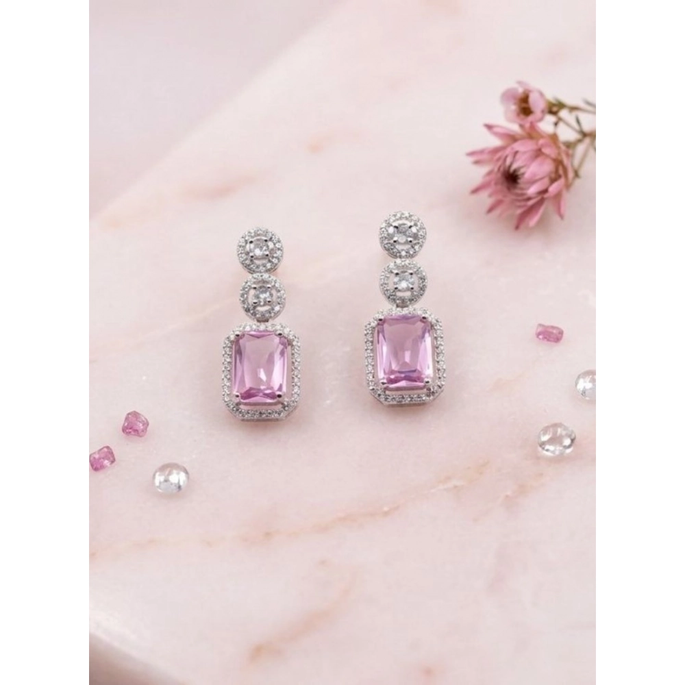 PID-66252-Women-s-Brass-Silver-Plated-Drop-Earrings-Pink-1-1000x1000-1.webp