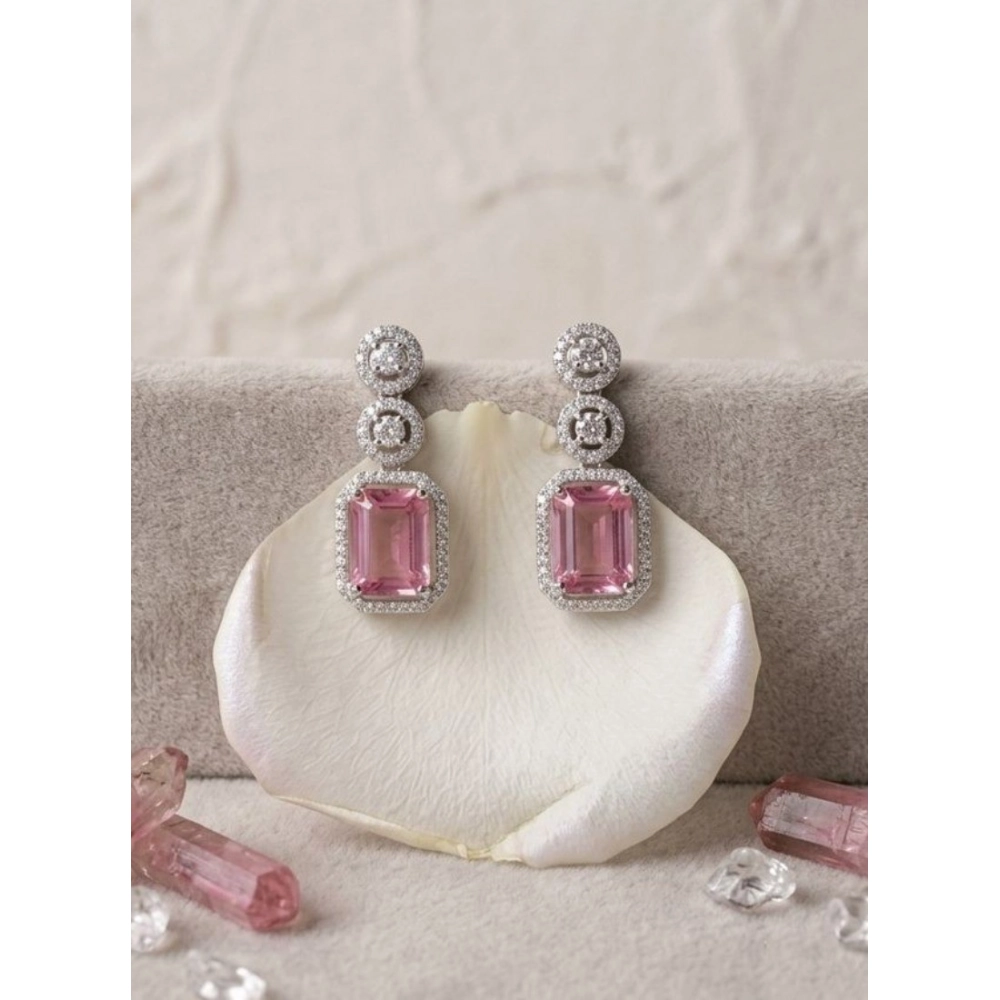 PID-66255-Women-s-Brass-Silver-Plated-Drop-Earrings-Pink-1-1000x1000-1.webp