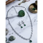 PID-66305-Women-s-Brass-Silver-Plated-Necklace-set-Green-1-1000x1000-1.webp