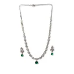 PID-66305-Women-s-Brass-Silver-Plated-Necklace-set-Green-2-1000x1000-1.webp