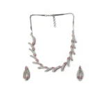 PID-66307-Women-s-Brass-Silver-Plated-Necklace-set-Pink-2-1000x1000-1.webp
