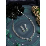 PID-66313-Women-s-Brass-Silver-Plated-Necklace-set-Green-1-1000x1000-1.webp
