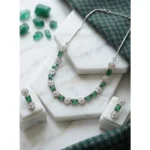 PID-66315-Women-s-Brass-Silver-Plated-Necklace-set-Green-1-1000x1000-1.webp