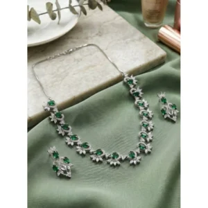 PID-66332-Women-s-Brass-Silver-Plated-Necklace-set-Green-1-1000x1000-1.webp