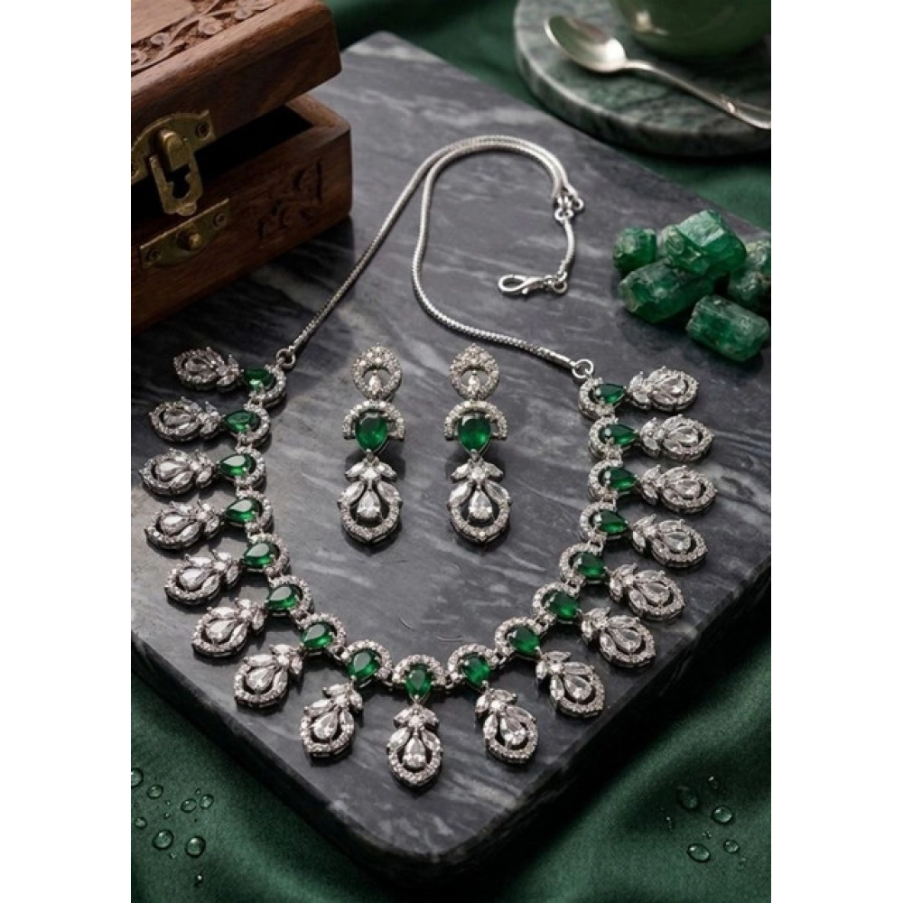 PID-66340-Women-s-Brass-Silver-Plated-Necklace-set-Green-1-1000x1000-1.webp