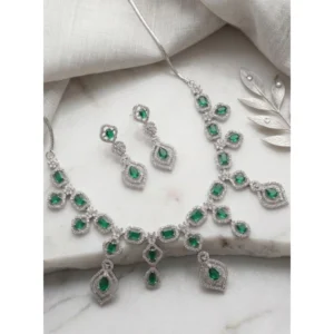 PID-66344-Women-s-Brass-Silver-Plated-Necklace-set-Green-1-1000x1000-1.webp